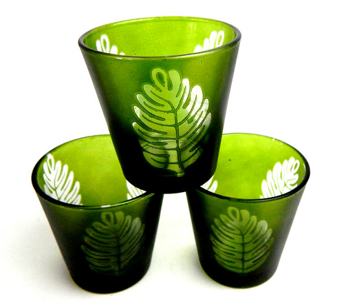 Teelichtglas 3er set - set, |