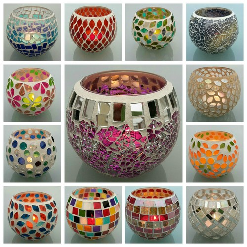 Teelichtglas mosaik teelicht - mosaik,