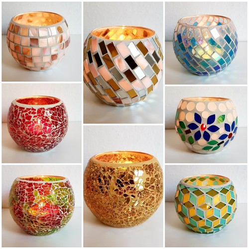 Mosaik teelichthalter teelicht - teelichthalter,