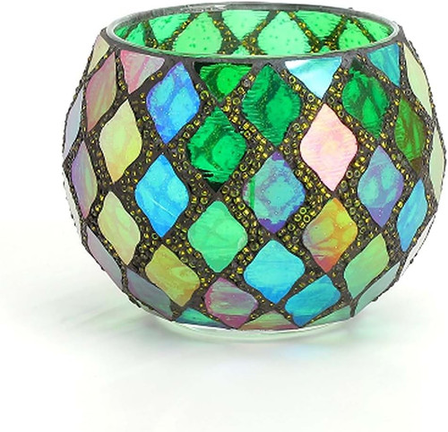Glas mosaik teelichthalter - glas, mosaik-teelichthalter