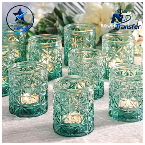 Teelichthalter stück glas - teelichthalter,