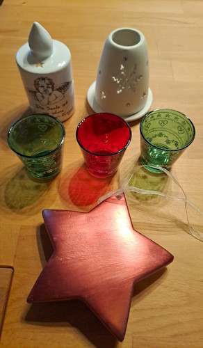 Teelichthalter set glas - glas, &