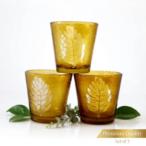 Teelichtglas 3er set - teelichtglas,