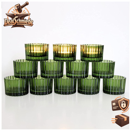 Teelichthalter 12er set glas - 12er-set,