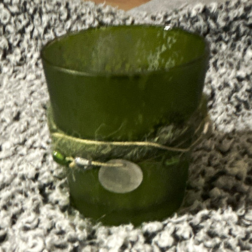 Grüner glas teelichthalter - grüner, glas-teelichthalter