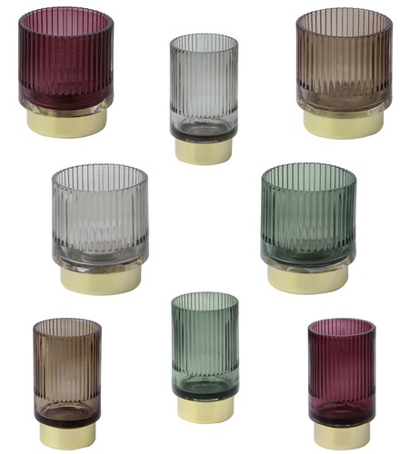 Ihr teelichthalter aus glas - aus,