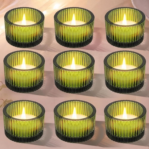 Teelichthalter glas 9er set - teelichthalter,